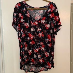 Soft floral tee